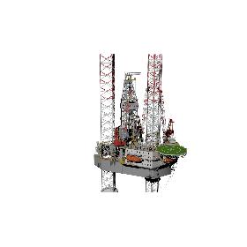 3D Jack up oil rig